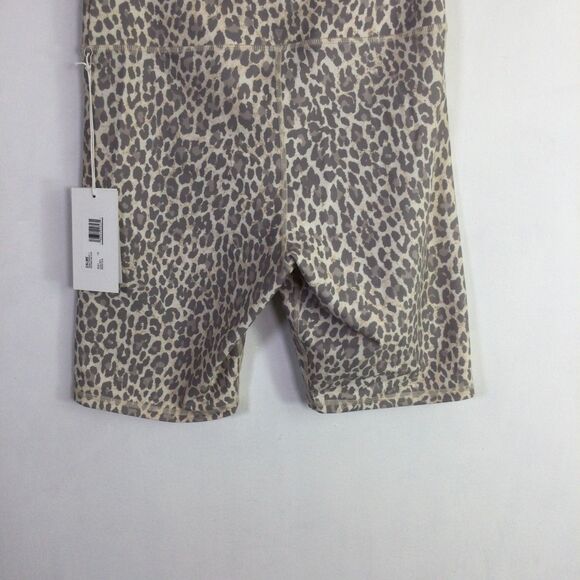 Calme Johnny Was Womens Endurance Biker Shorts Pull-On Leopard Print Size L NWT - Picture 13 of 16